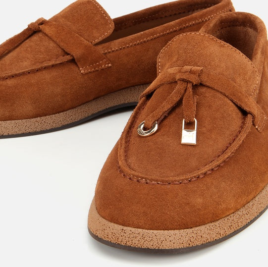 Balerinë lëkurë origjinale ngjyrë kafe