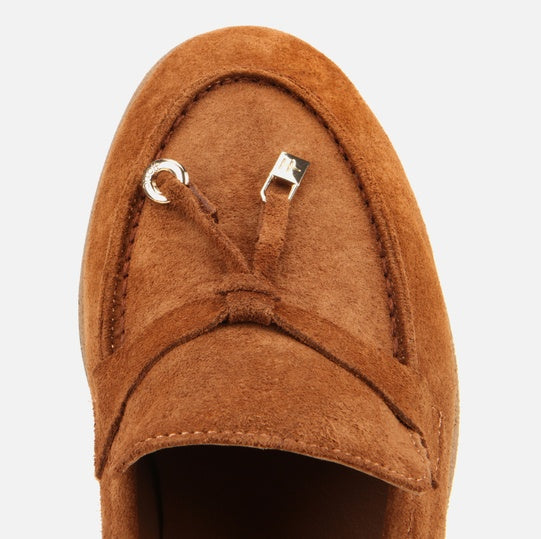 Balerinë lëkurë origjinale ngjyrë kafe