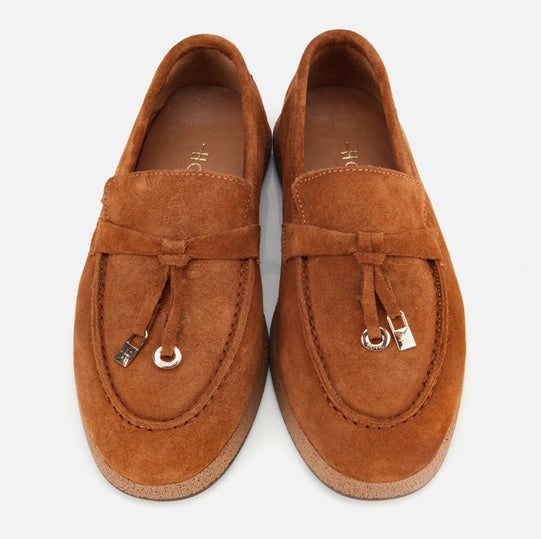 Balerinë lëkurë origjinale ngjyrë kafe