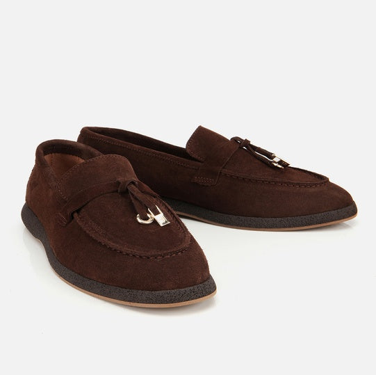 Balerinë lëkurë origjinale ngjyrë kafe