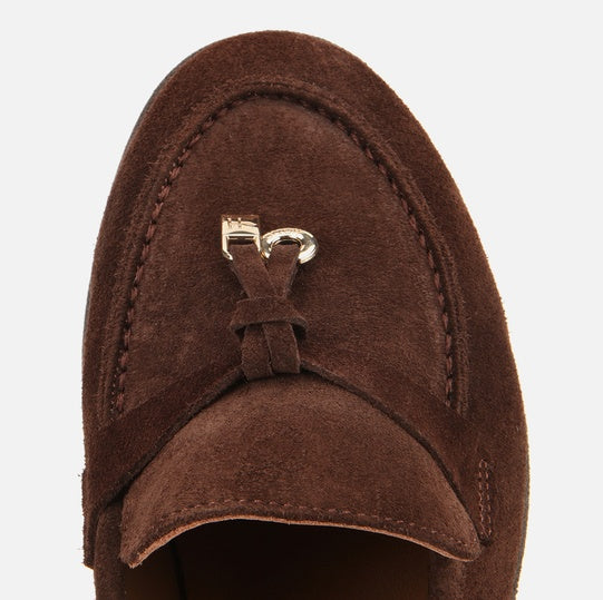 Balerinë lëkurë origjinale ngjyrë kafe