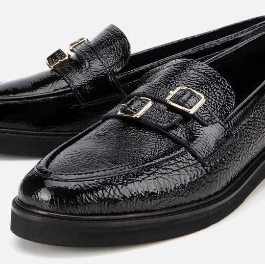 Këpucë lëkurë origjinale ngjyrë e zezë