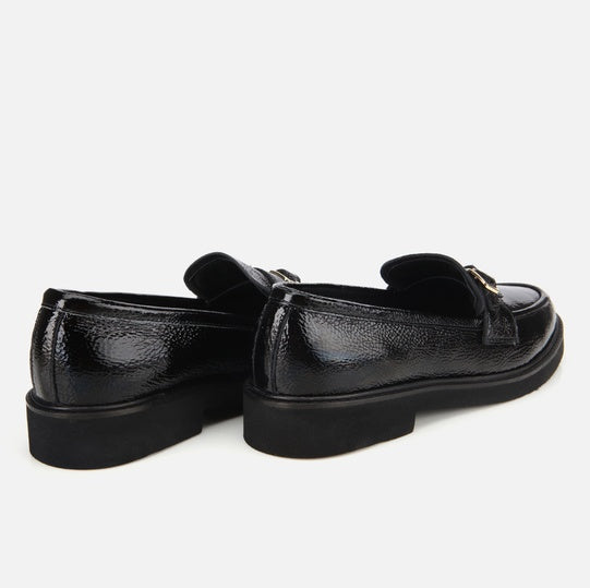 Këpucë lëkurë origjinale ngjyrë e zezë