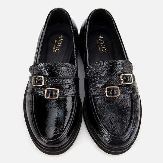 Këpucë lëkurë origjinale ngjyrë e zezë