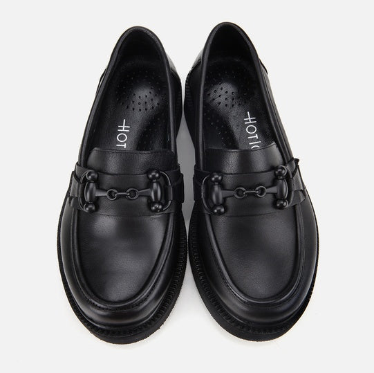 Këpucë lëkurë origjinale ngjyrë e zezë