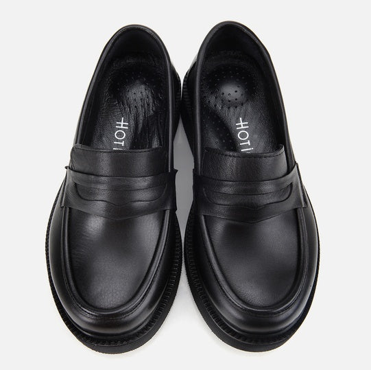 Këpucë lëkurë origjinale ngjyrë e zezë