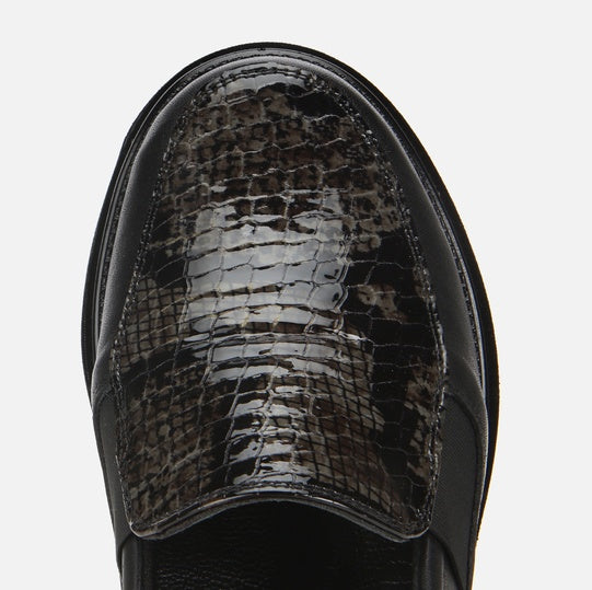 Oxford lëkurë origjinale ngjyrë e zezë