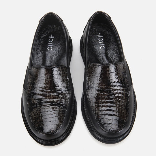 Oxford lëkurë origjinale ngjyrë e zezë