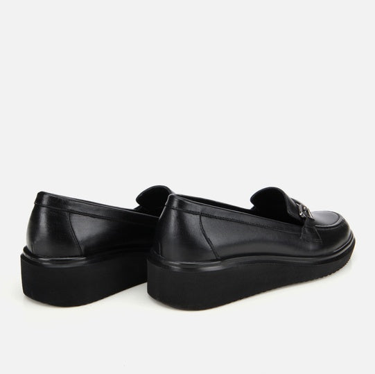 Këpucë lëkurë origjinale ngjyrë e zezë