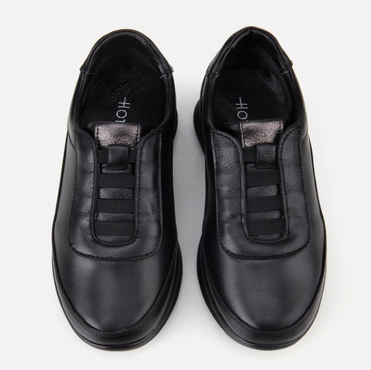 Oxford lëkurë origjinale ngjyrë e zezë