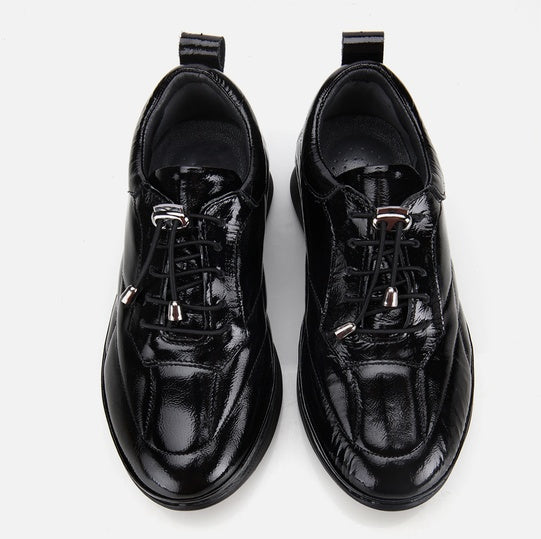 Oxford lëkurë origjinale ngjyrë e zezë