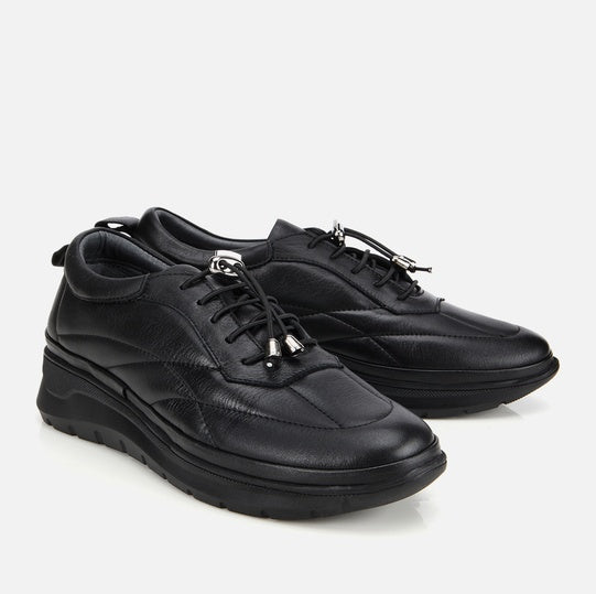 Oxford lëkurë origjinale ngjyrë e zezë