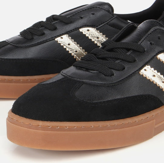 Patikë lëkurë origjinale ngjyrë e zezë