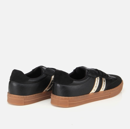 Patikë lëkurë origjinale ngjyrë e zezë