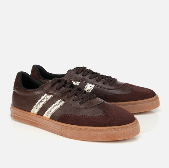 Patikë lëkurë origjinale ngjyrë kafe