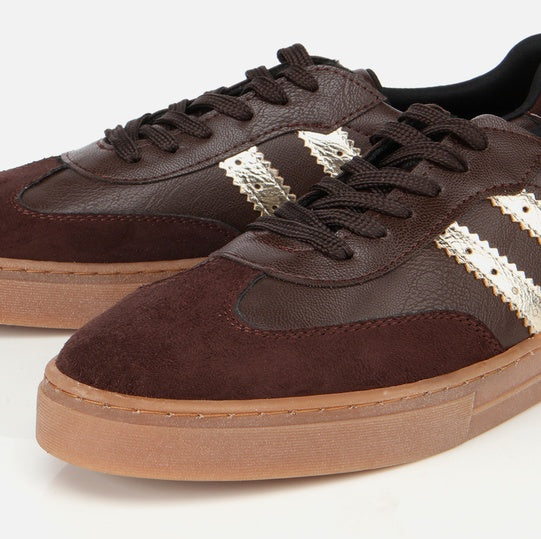 Patikë lëkurë origjinale ngjyrë kafe