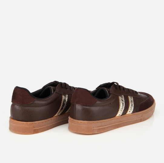 Patikë lëkurë origjinale ngjyrë kafe