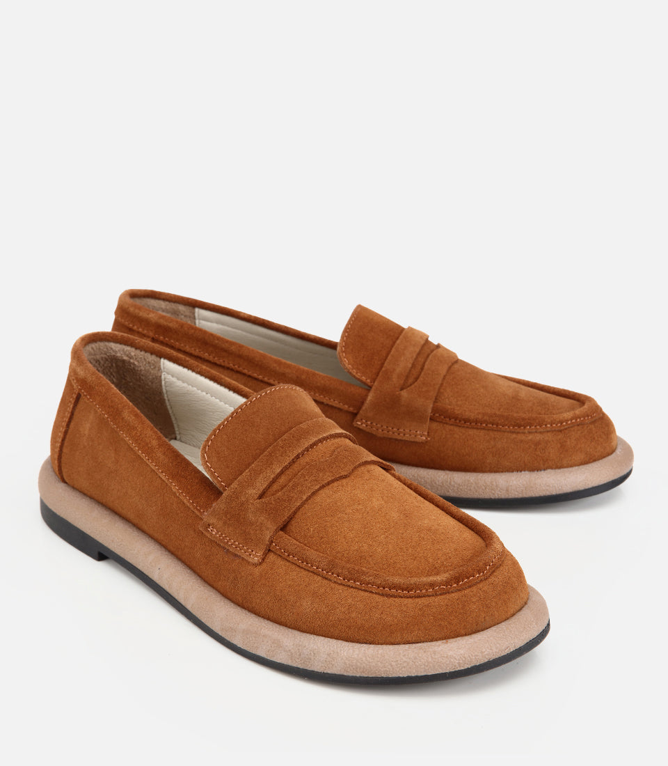 Loafer Grash Kafe të Çelur - anash