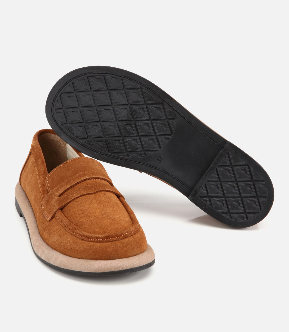 Loafer Grash Kafe të Çelur - shputë