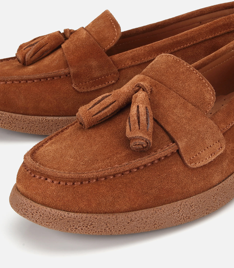 Loafer Grash Kafe të Çelur - sipër