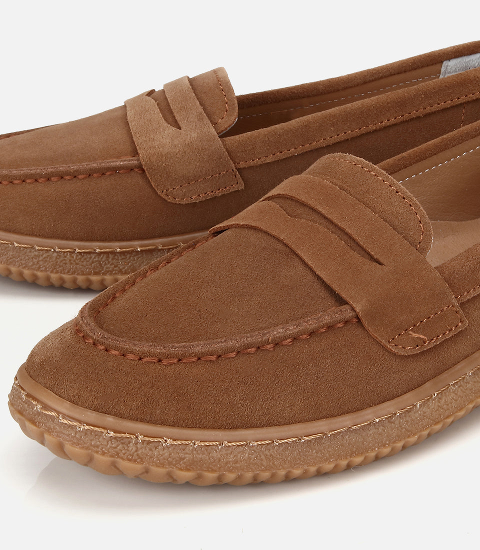 Loafer Grash Kafe të Çelur - sipër
