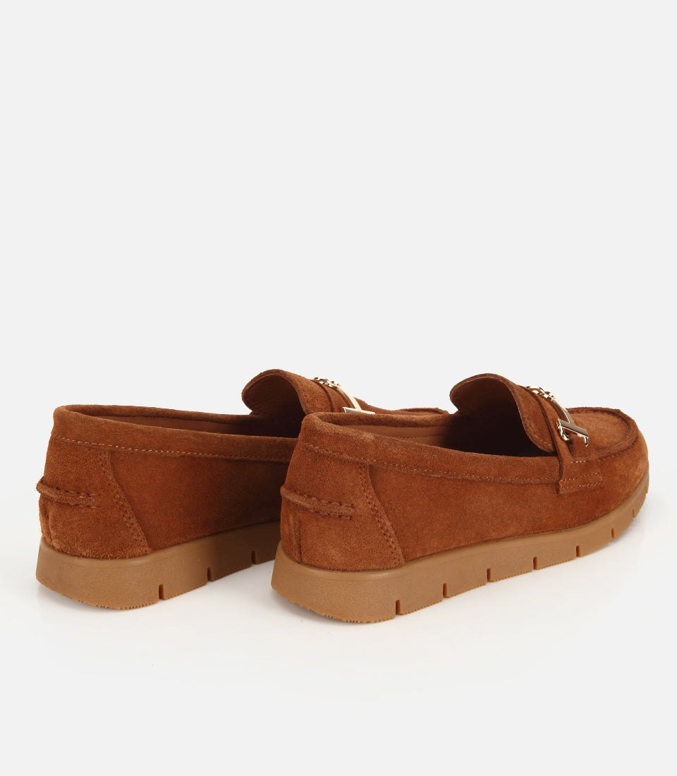 Loafer Grash Kafe të Çelur - pas