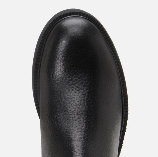 Gjysëm çizme lëkurë origjinale ngjyrë e zezë