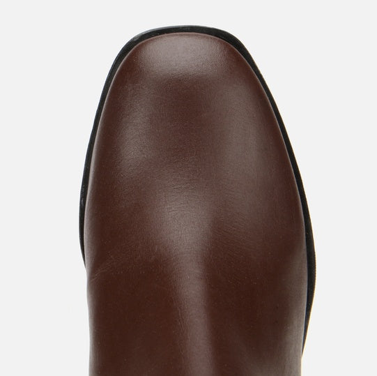 Gjysëm çizme lëkurë origjinale ngjyrë kafe