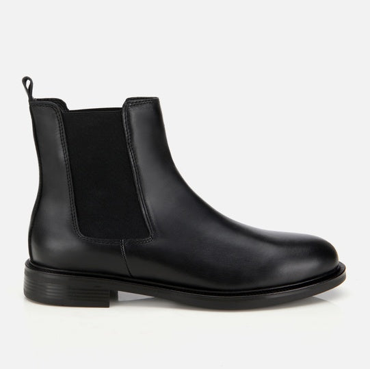 Gjysëm çizme lëkurë origjinale ngjyrë e zezë