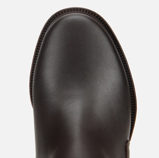 Gjysëm çizme lëkurë origjinale ngjyrë kafe