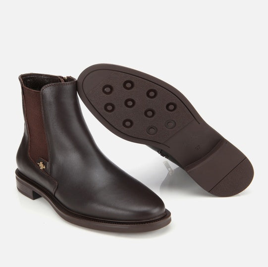 Gjysëm çizme lëkurë origjinale ngjyrë kafe