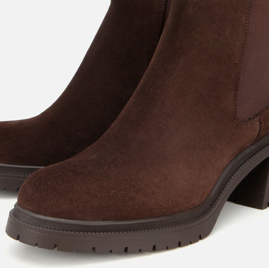 Gjysëm çizme lëkurë origjinale ngjyrë kafe