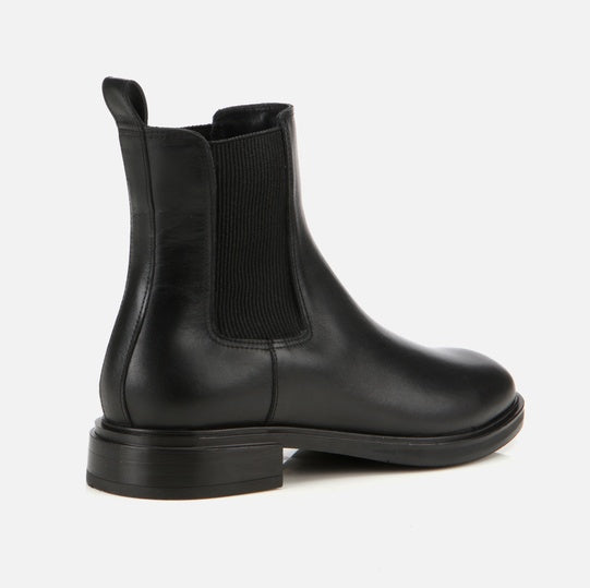 Gjysëm çizme lëkurë origjinale ngjyrë e zezë