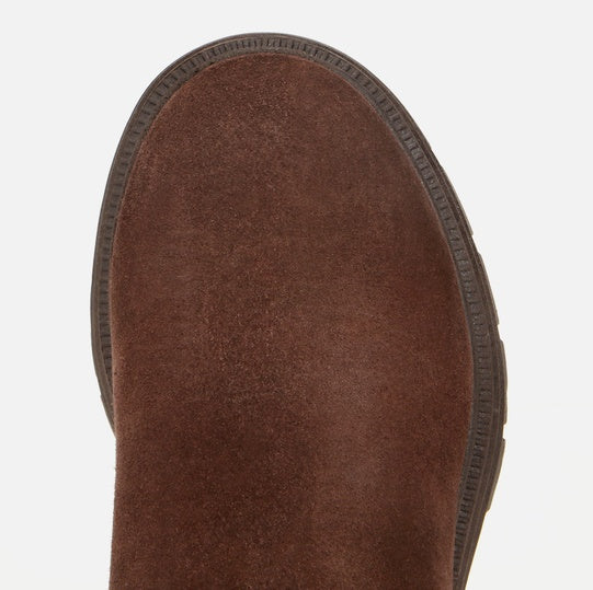 Gjysëm çizme lëkurë origjinale ngjyrë kafe