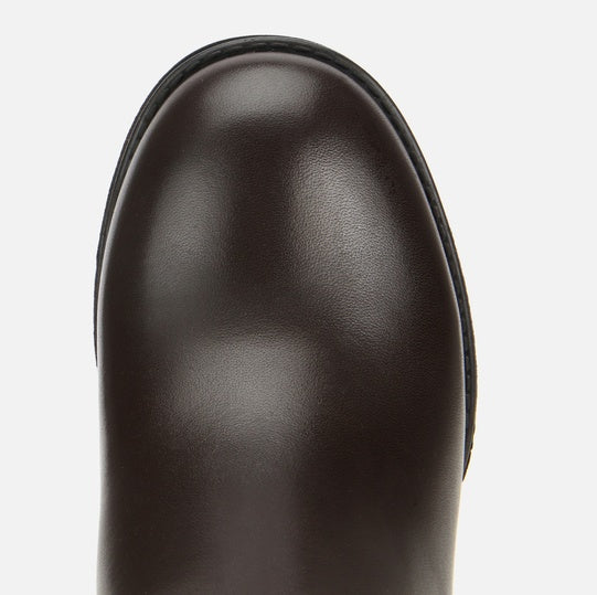 Gjysëm çizme lëkurë origjinale ngjyrë kafe