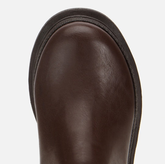 Gjysëm çizme lëkurë origjinale ngjyrë kafe