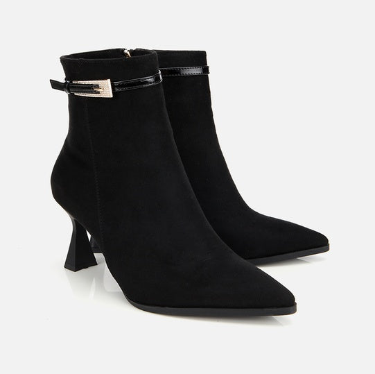 Gjysëm çizme ngjyrë e zezë