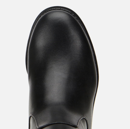 Çizme e gjatë lëkurë origjinale ngjyrë e zezë