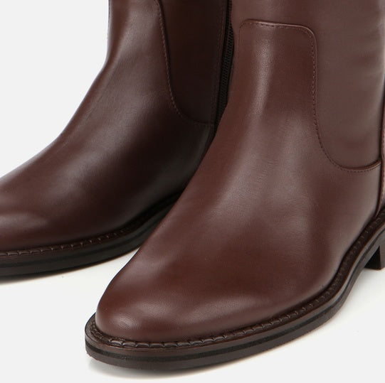 Çizme e gjatë lëkurë origjinale ngjyrë kafe