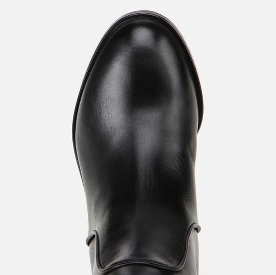 Çizme e gjatë lëkurë origjinale ngjyrë e zezë