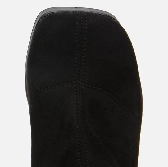 Çizme e gjatë lëkurë origjinale ngjyrë e zezë