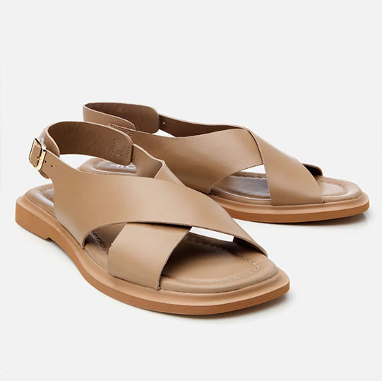 Sandale lëkurë origjinale ngjyrë nude
