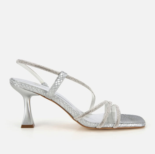 Sandale lëkurë origjinale ngjyrë argjend