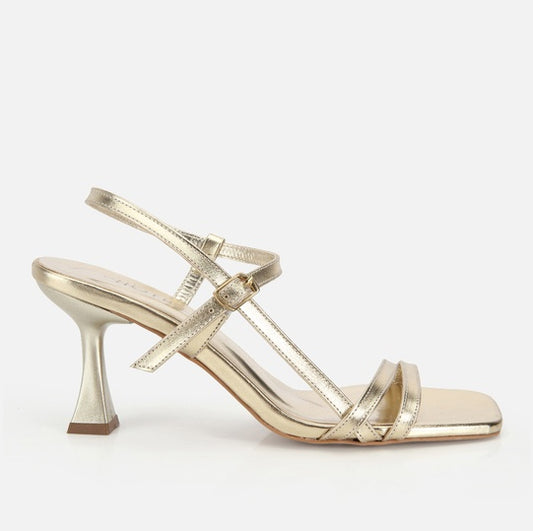 Sandale lëkurë origjinale ngjyrë ari