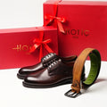 Set këpucë klasike lëkure me rrip – Classic Brown