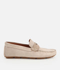 Erkek Süet Deri Bej Comfort Günlük Loafer - front