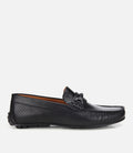 Erkek Deri Siyah Tokalı Günlük Loafer - front