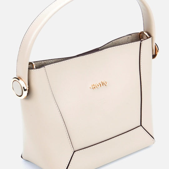 Çantë elegante lëkurë origjinale ngjyrë nude