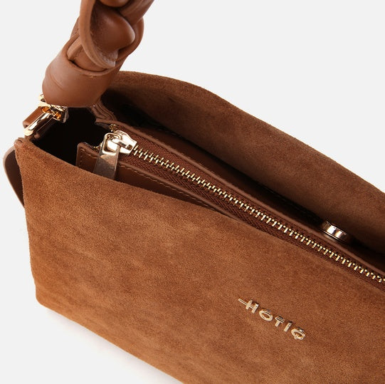 Çantë elegante lëkurë origjinale ngjyrë kafe