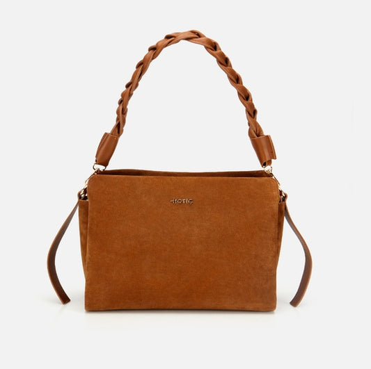 Çantë elegante lëkurë origjinale ngjyrë kafe